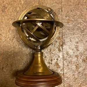 Brass Earth Orb